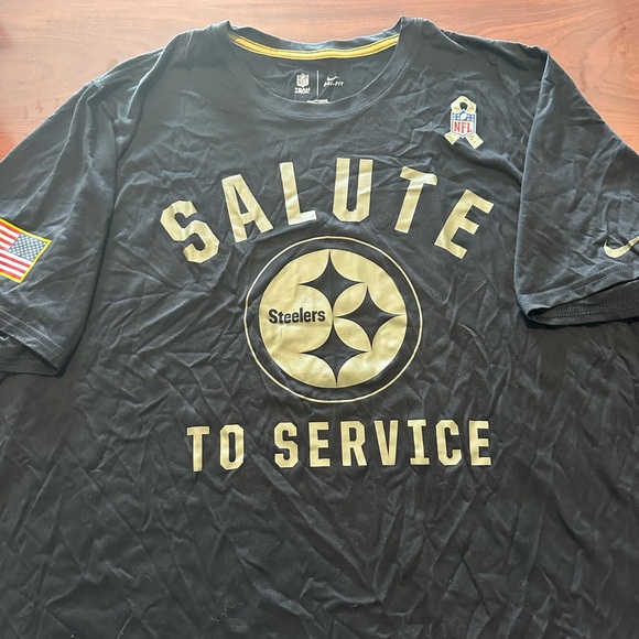 Pittsburgh Steelers “Salute to Service” Dri-Fit T-Shirt, 2XL - Picture 1 of 3